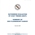 Nationwide Evaluation of X-Ray Trends (Next) Summary of 2003 Fluoroscopy Survey
