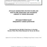 Nuclear Generating Station Plume and Post-Plume Exercises and Incidents Library of Press Releases
