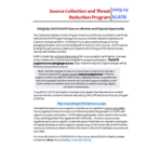 Source Collection and Threat Reduction Program - 2024
