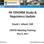 PA TENORM Study & Regulatory Update