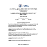 National Qualification System (NQS) Position Task Book for the Position of Radiological Operations Support Specialist