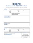 Nomination Award Form for Travel Grant - 2025