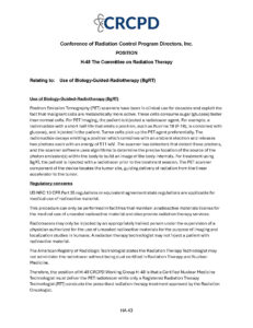 H-48 The Committee on Radiation Therapy Position on Use of Biology-Guided-Radiotherapy (BgRT)