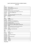 Updated Agenda for Participants Belleville MI